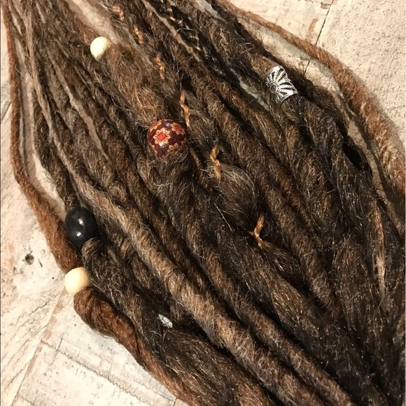 Knotty Dreads Dreadlocks Hair Extensions Beads NEW main image 6